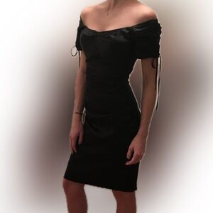 <Rare> Vintage Black Corset Dress